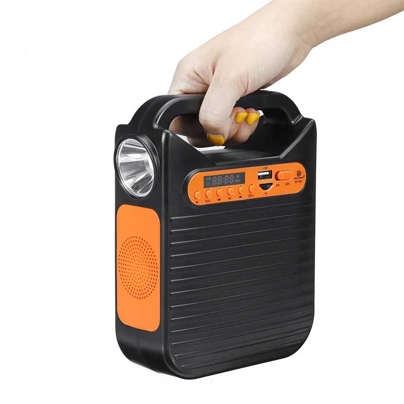 סוללת גיבוי עם מערכת תאורה ניידת ורדיו דגם EP-391