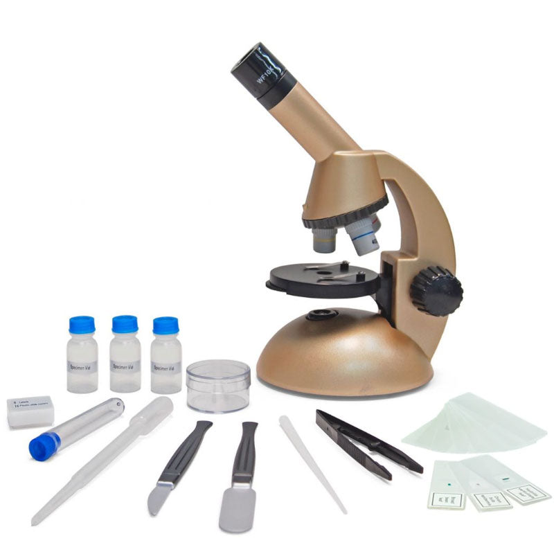 ערכת מיקרוסקופ עם אביזרים מגדיל עד פי 400 - Kon Tiki