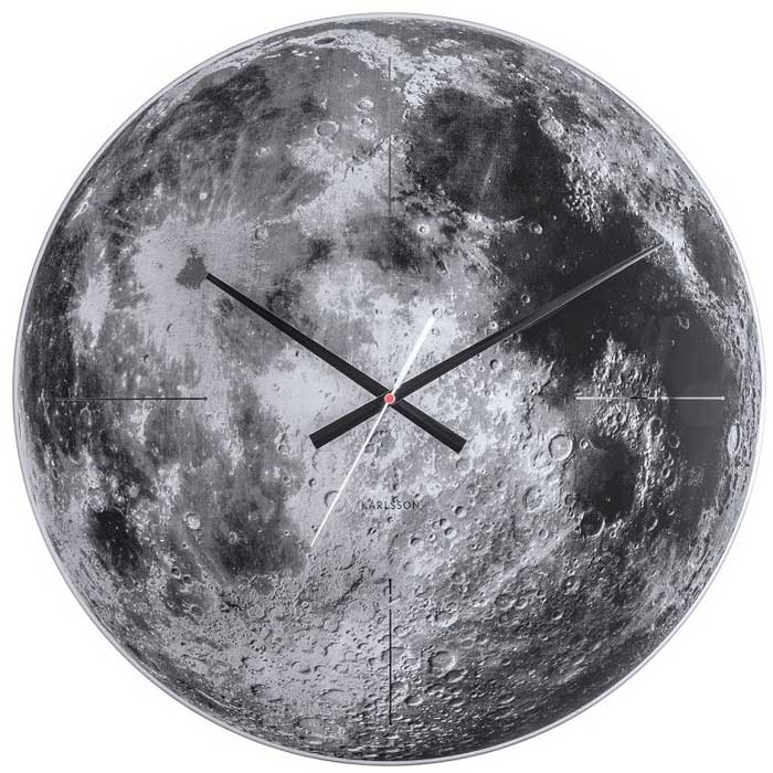 שעון קיר ירח מלא