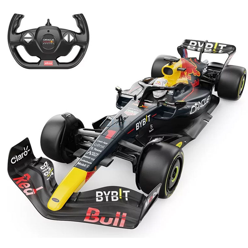 מכונית מרוץ ORACLE RED BULL RB18 על שלט מבית RASTAR