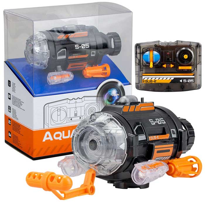 צוללת לאקווריום עם מצלמה