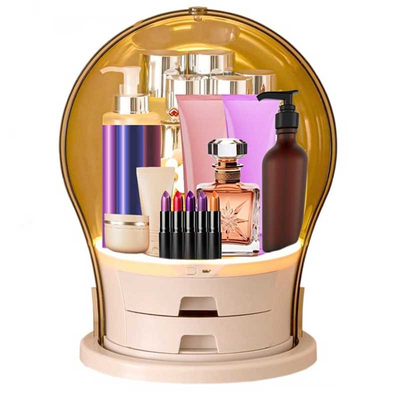 ארגונית איפור מפוארת עם תאורת לד