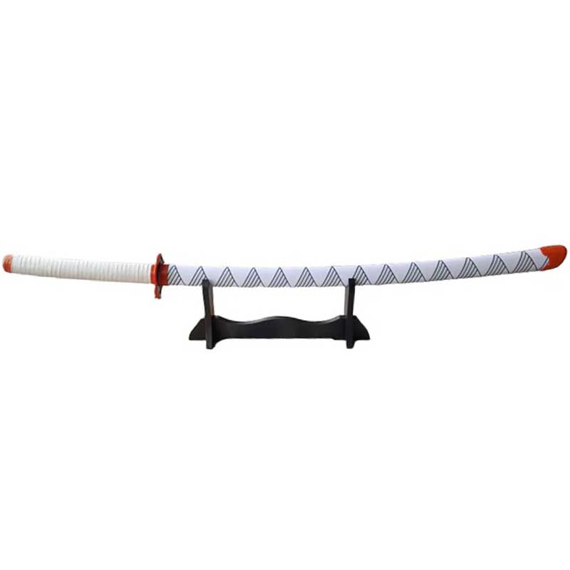 חרב אנימה לבנה משולשים