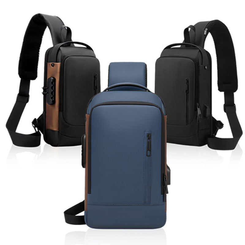 תיק צד מוגן נגד גניבות עם מנעול