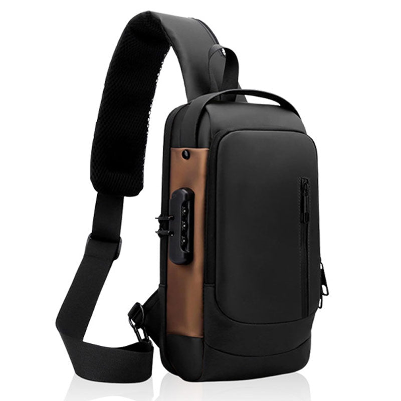 תיק צד מוגן נגד גניבות עם מנעול