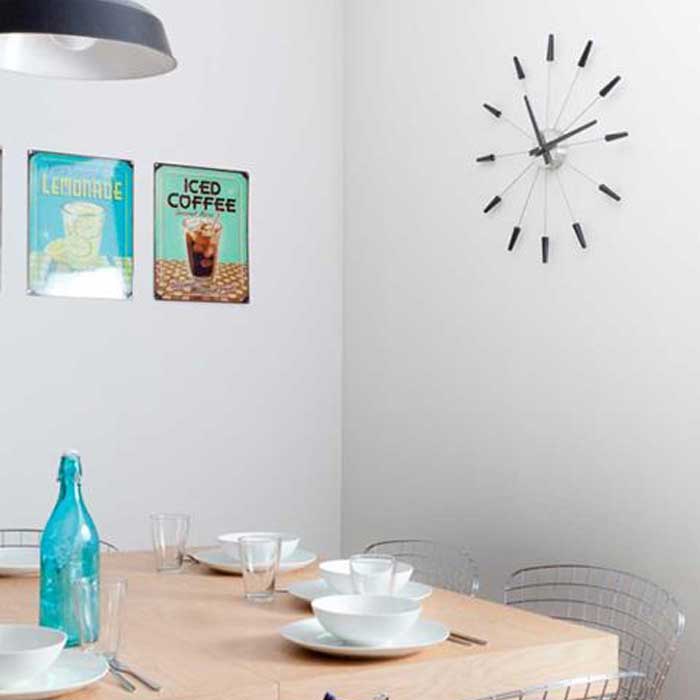 שעון קיר מעוצב לפינת אוכל
