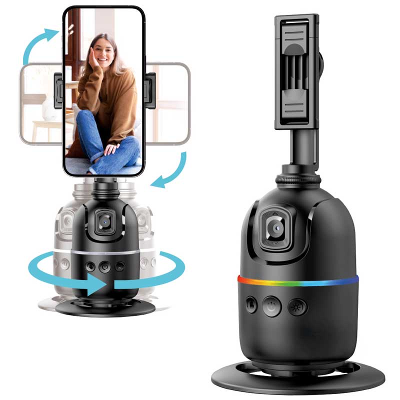 מעמד לסמארטפון עם מצלמת AI למעקב תנועה