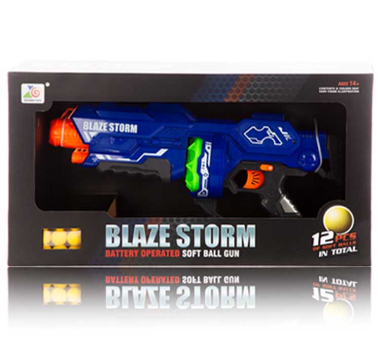 רובה כדורי ספוג חשמלי עם 12 כדורי ספוג