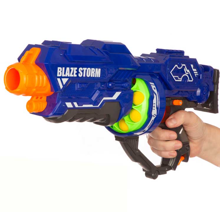 רובה כדורי ספוג חשמלי עם 12 כדורי ספוג