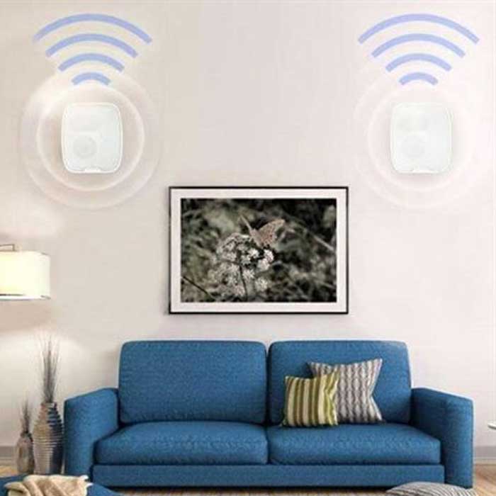 זוג רמקולים בחיבור TWS סטריאופוני