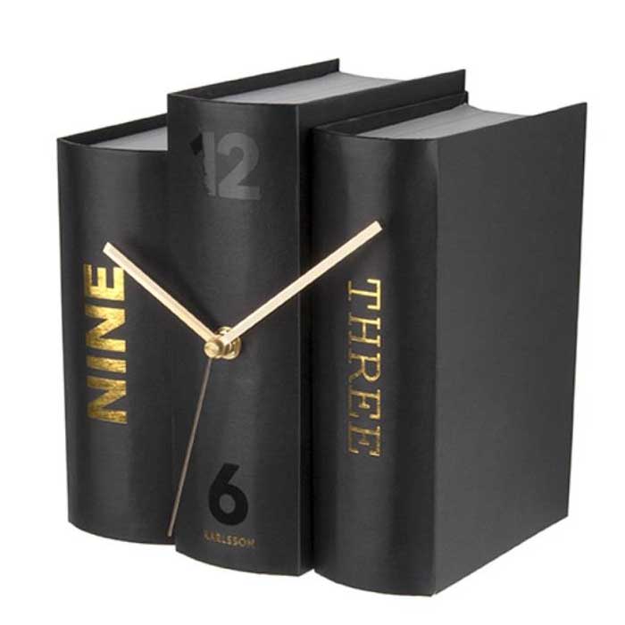 שעון מעוצב ספרים