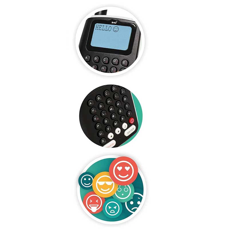 ווקי טוקי עם כתיבת טקסט