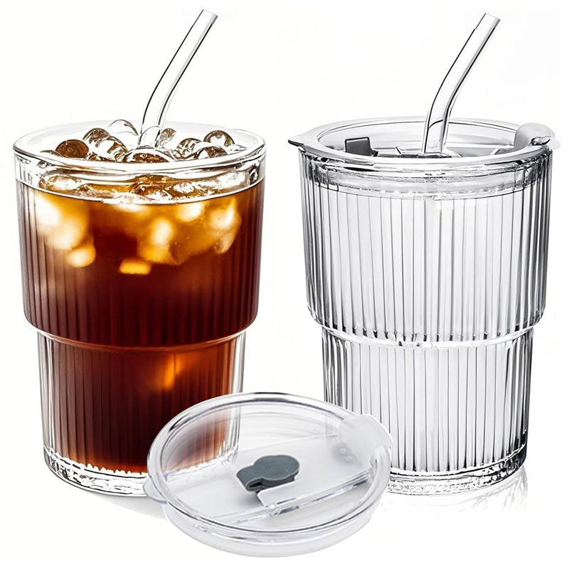 כוס זכוכית בעיצוב רטרו 400 מ״ל - קאפלה