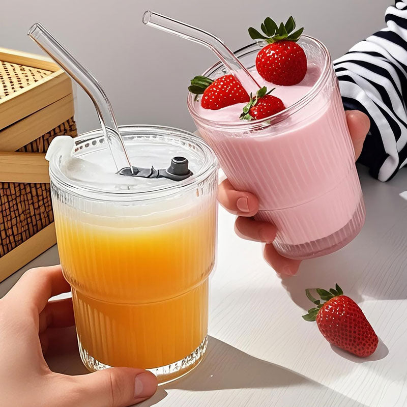 כוס זכוכית בעיצוב רטרו 400 מ״ל - קאפלה