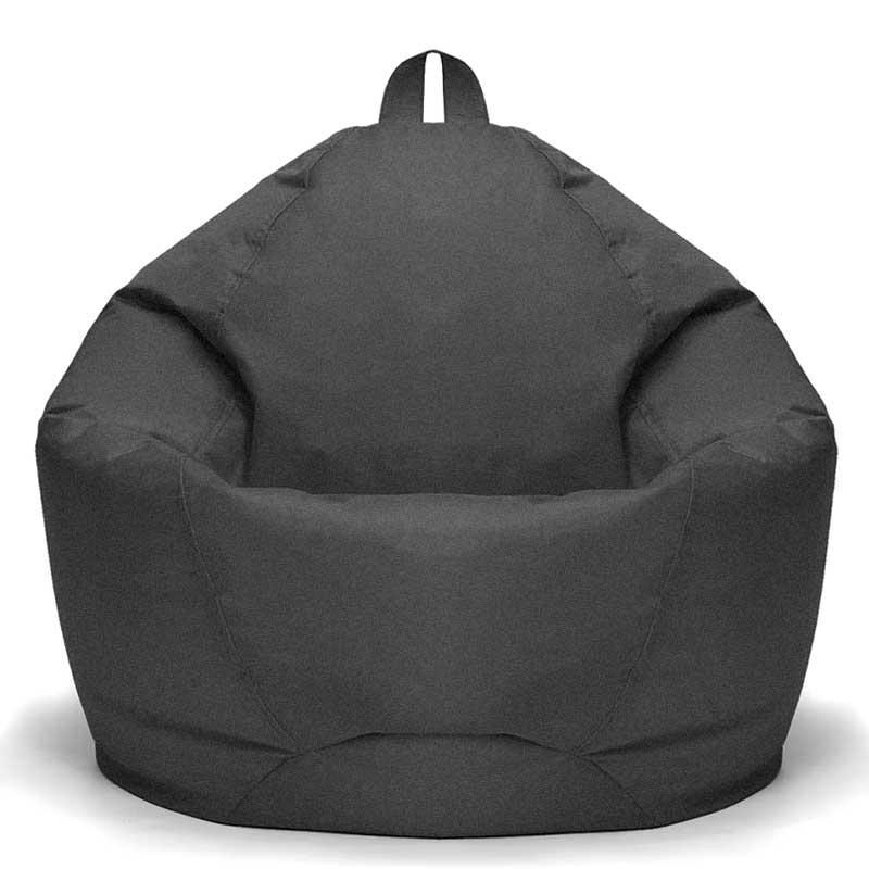 פוף לילדים - אפור כהה