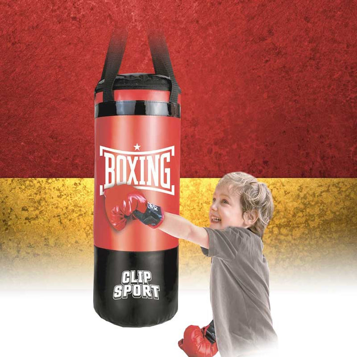 שק איגרוף לילדים עם כפפות