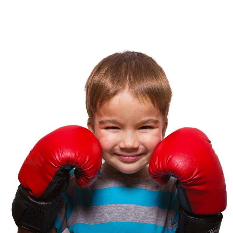 שק איגרוף לילדים עם כפפות