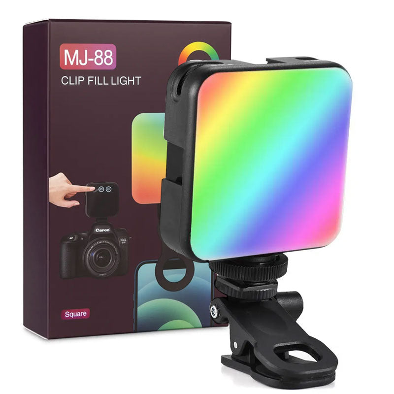 תאורה ניידת עם קליפס MJ-88 RGB