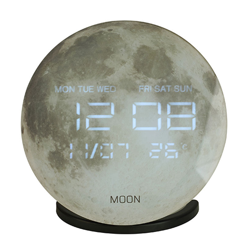 שעון ירח דיגיטלי עם רמקול Bluetooth