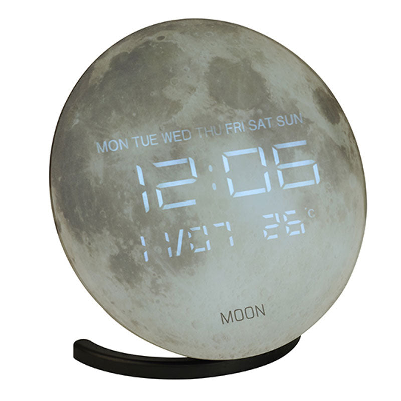 שעון ירח דיגיטלי עם רמקול Bluetooth