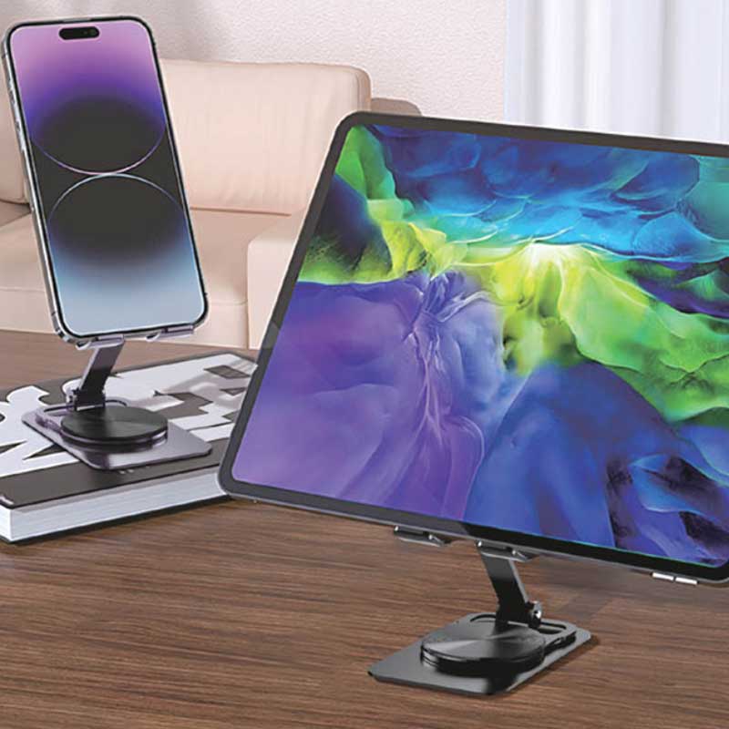 מעמד שולחני מסתובב לסמארטפון