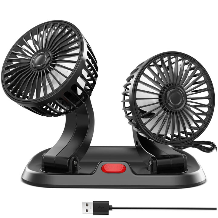 מאוורר שולחני כפול בחיבור USB