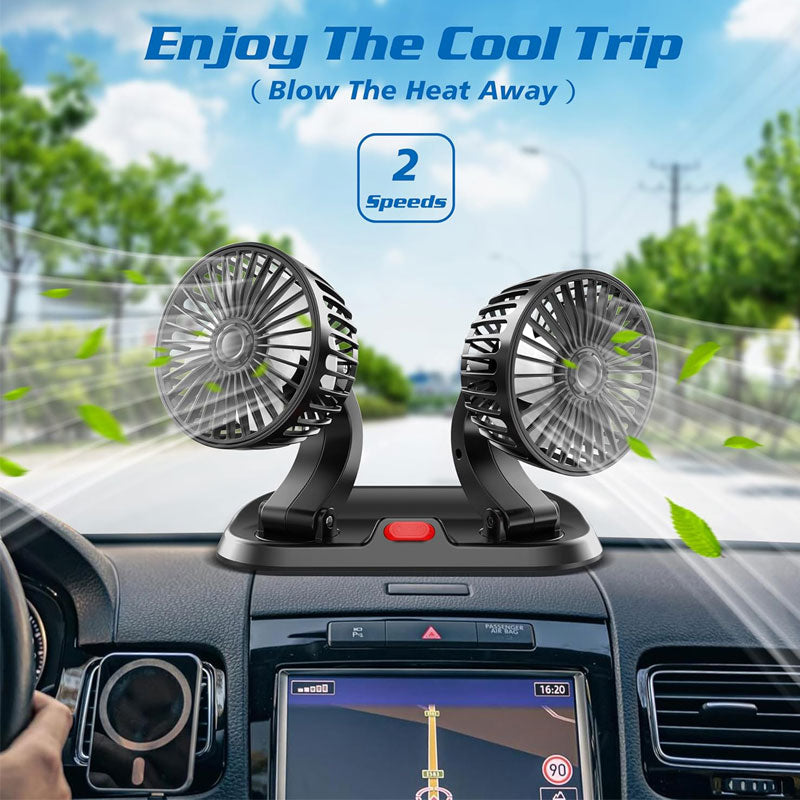 מאוורר שולחני כפול בחיבור USB