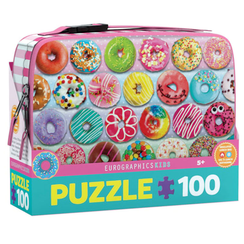 פאזל סופגניות בתיק אוכל 100 חלקים