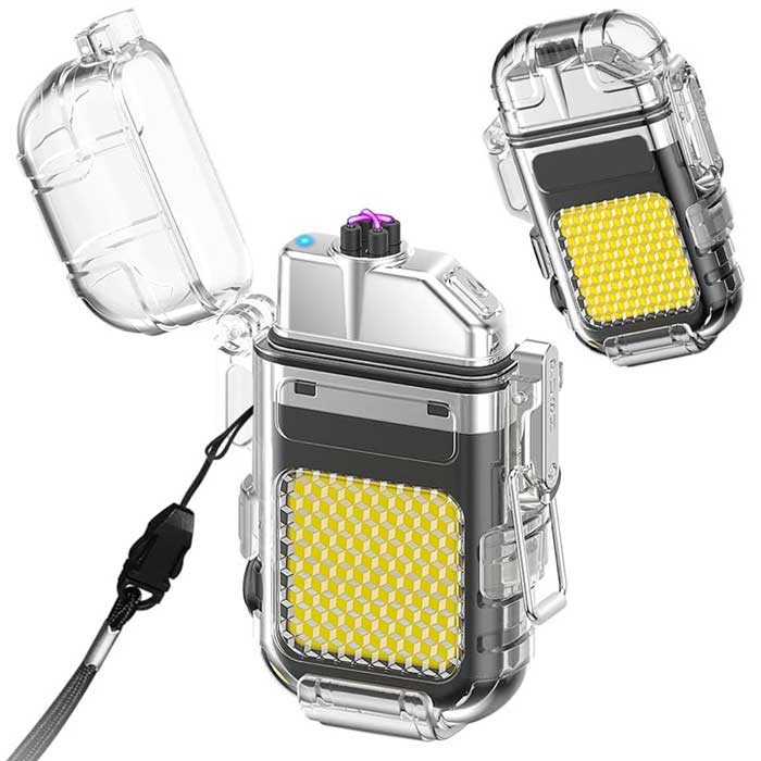 מצית אלקטרונית עם פנס