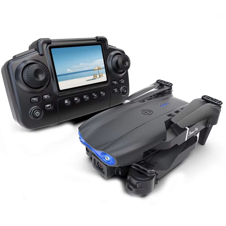 רחפן WIFI עם 2 מצלמות מסך מובנה ו2 סוללות