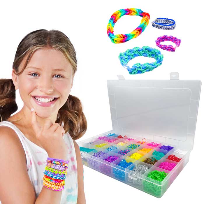 ערכת גומיות להכנת צמידים 5000 גומיות גאדג'טשופ