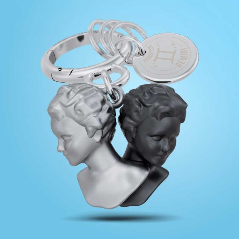 מחזיק מפתחות למזל תאומים