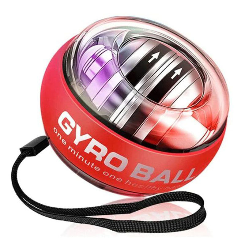 כדור כוח עם תאורה והנעה אוטומטית - אדום