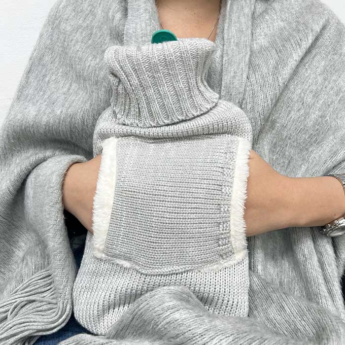 בקבוק מים חמים עם כיס חימום