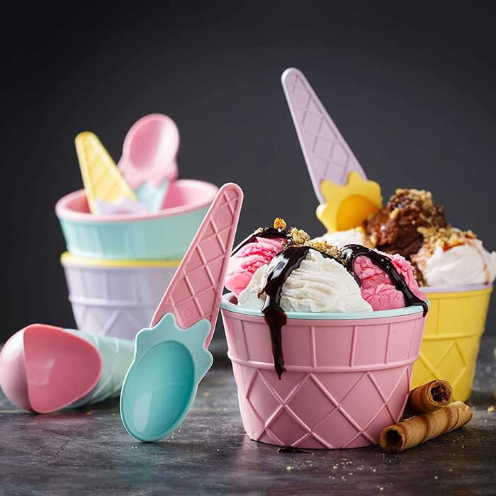 קערות לגלידה בעיצוב גלידה