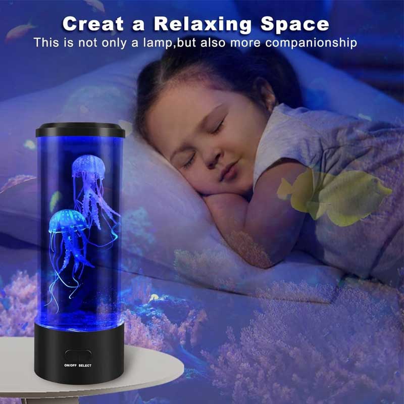 מנורת מדוזות מחליפה צבעים עם שלט