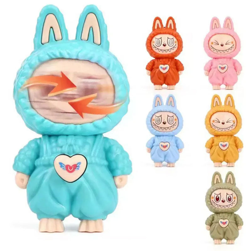 מחזיק מפתחות לבובו עם פנים מסתובבות