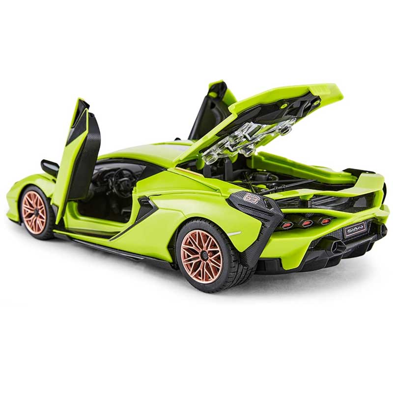 מכונית Lamborghini Sian עם שלט להרכבה עצמית