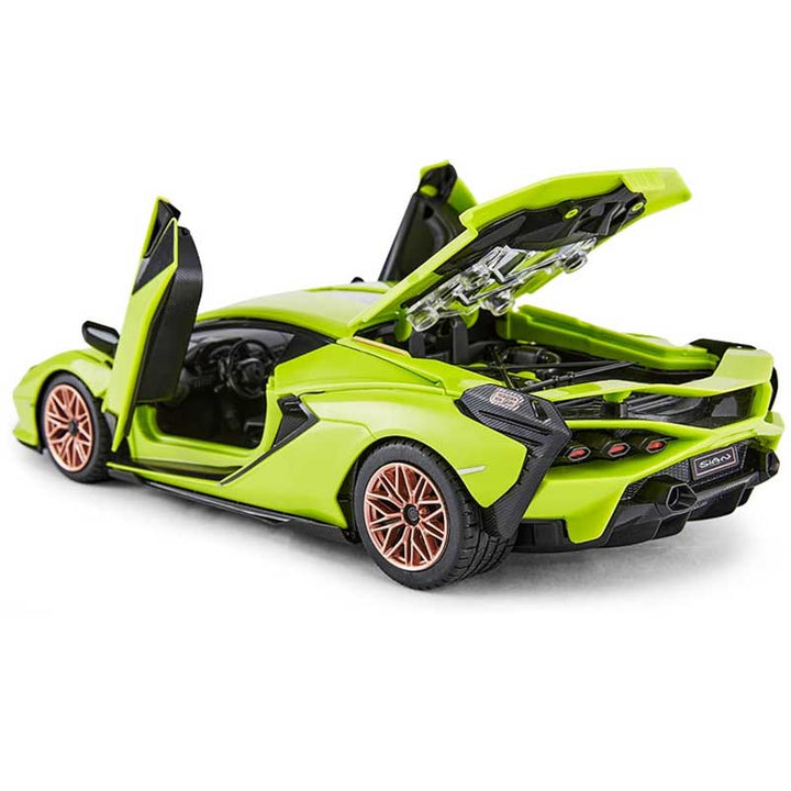 מכונית Lamborghini Sian עם שלט להרכבה עצמית