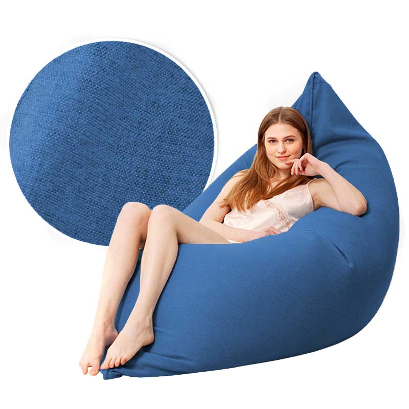 פוף כרית ענק - כחול