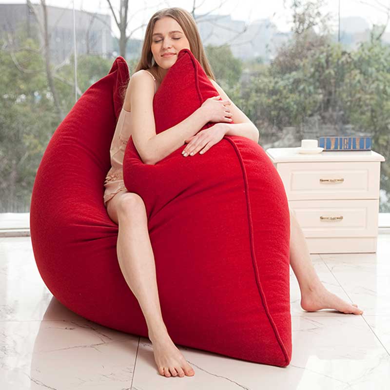 פוף כרית ענק - אדום