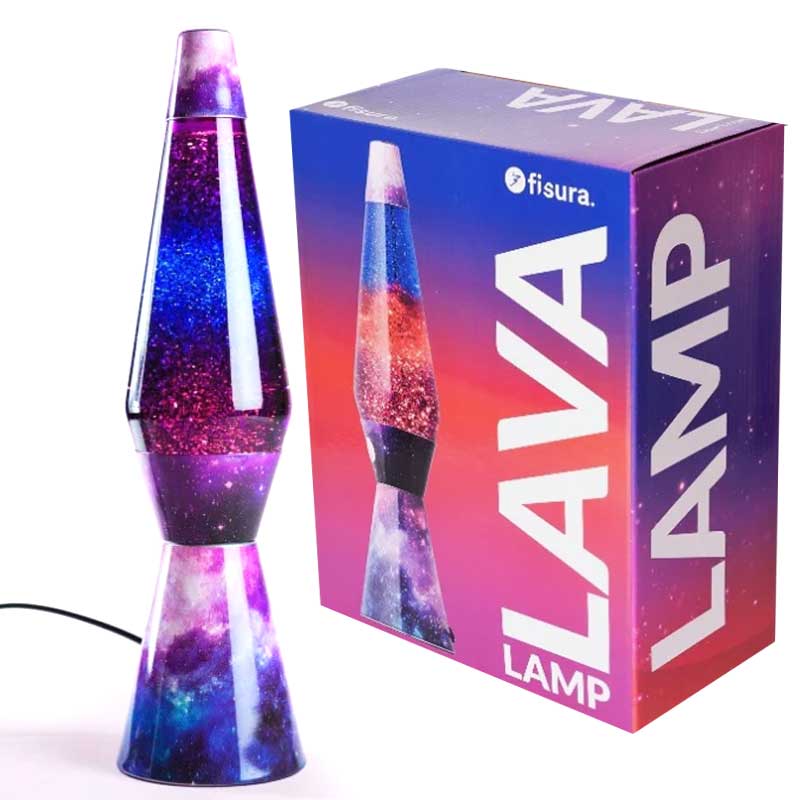 מנורת לבה נצנצים גלקסיה