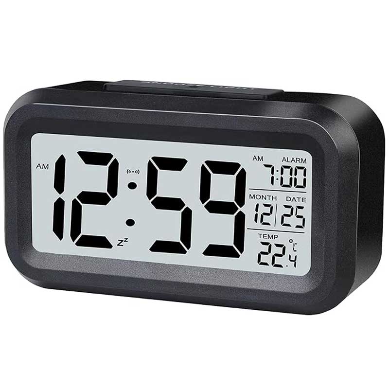 שעון מעורר עם תאורת לד