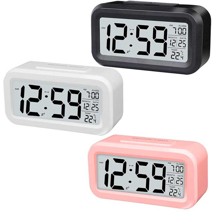 שעון מעורר עם תאורת לד