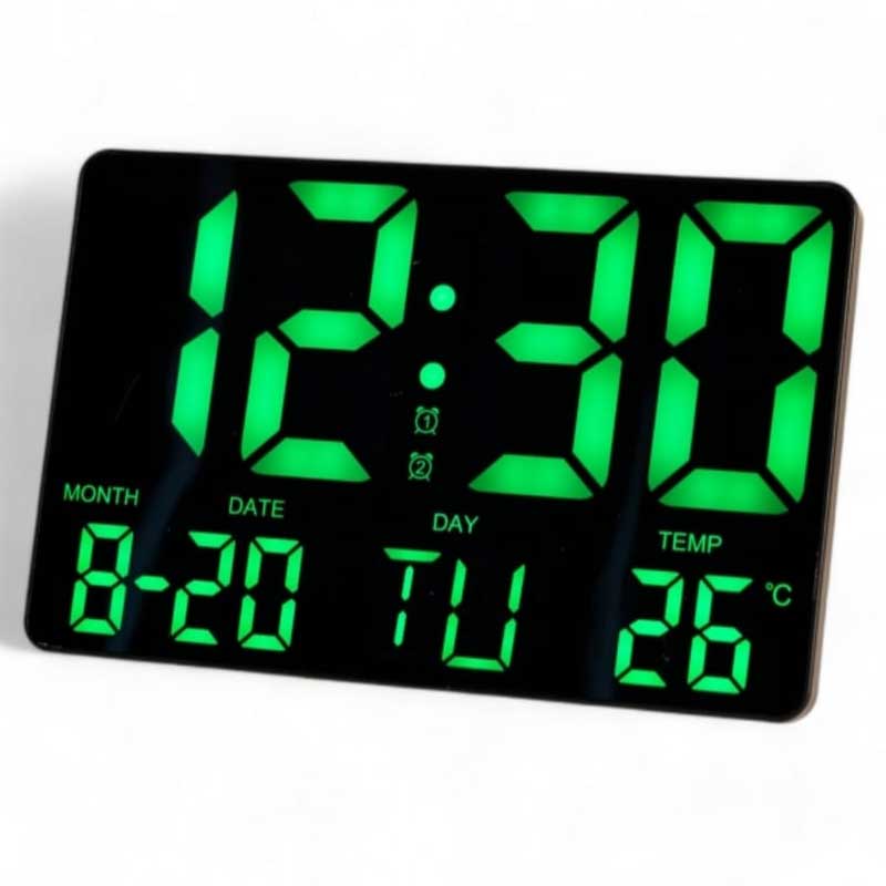 שעון לד ירוק