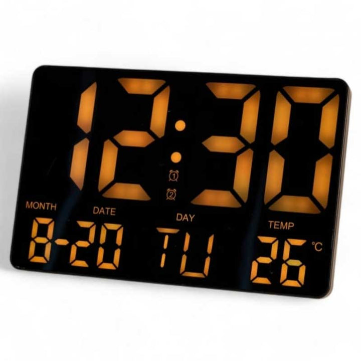 שעון שולחני / קיר דיגיטלי מחליף צבעים עם שלט