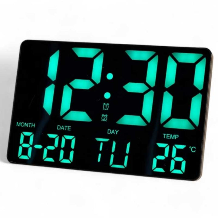 שעון שולחני / קיר דיגיטלי מחליף צבעים עם שלט