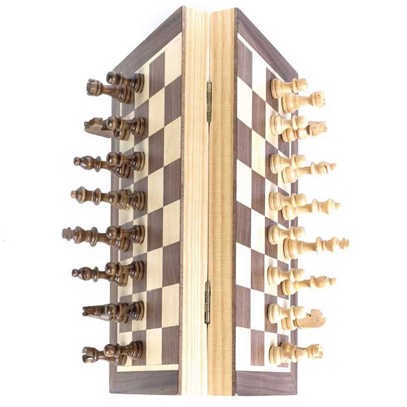 לוח שחמט מגנטי מתקפל קטן