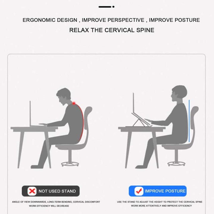 מעמד מתקפל למחשב נייד