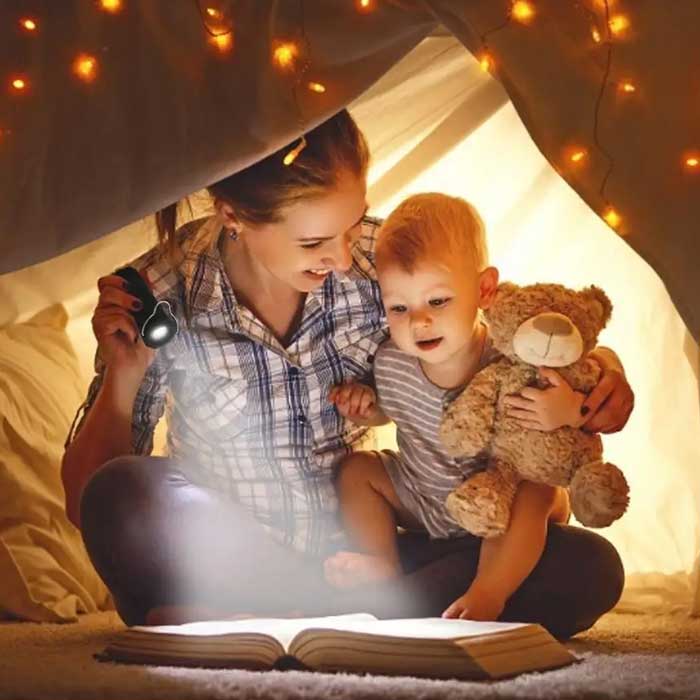 מיני פנס על סוללת נפתח לעששית